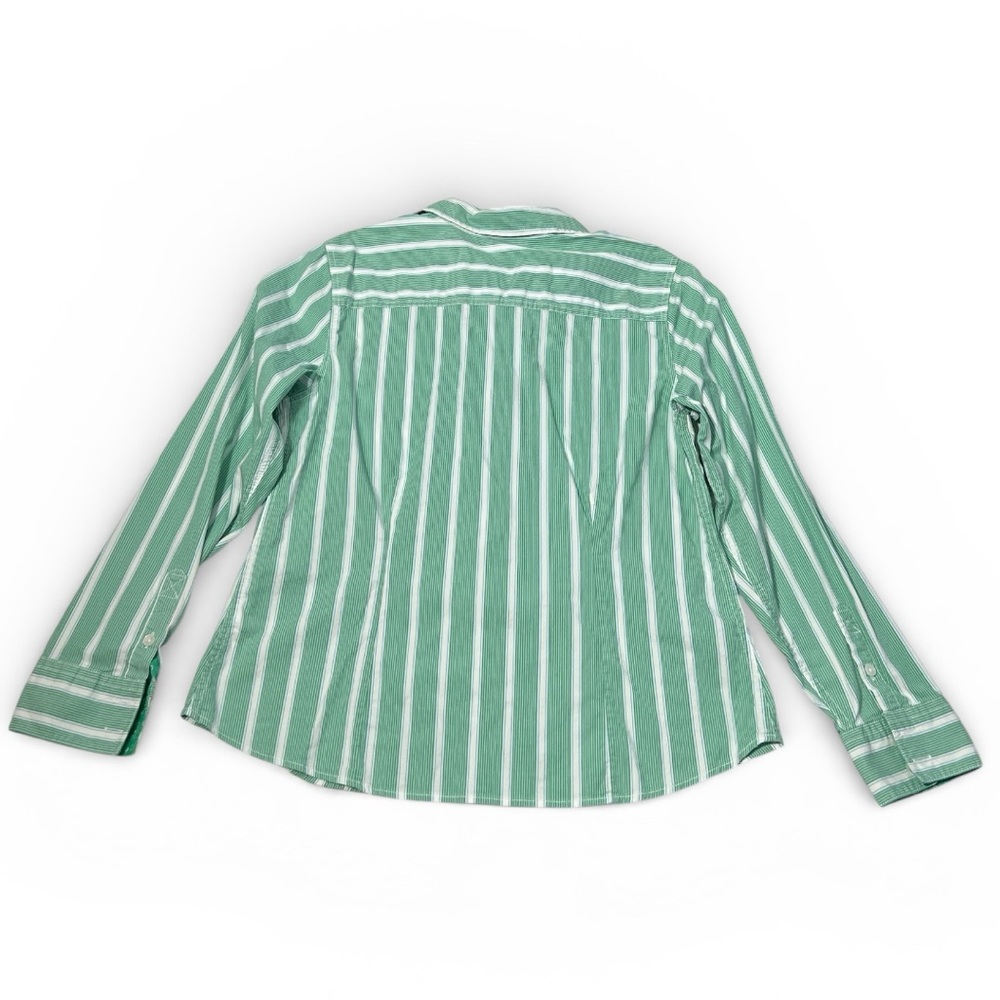 LL Bean Womens  Button Up Shirt  Long Sleeve  Stretch Cotton Semi Fitted Large - Picture 3 of 10